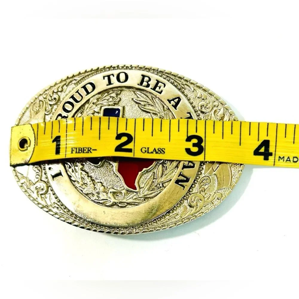 I'm Proud To Be A Texan Belt Buckle VINTAGE 1986 Limited Edition #7807